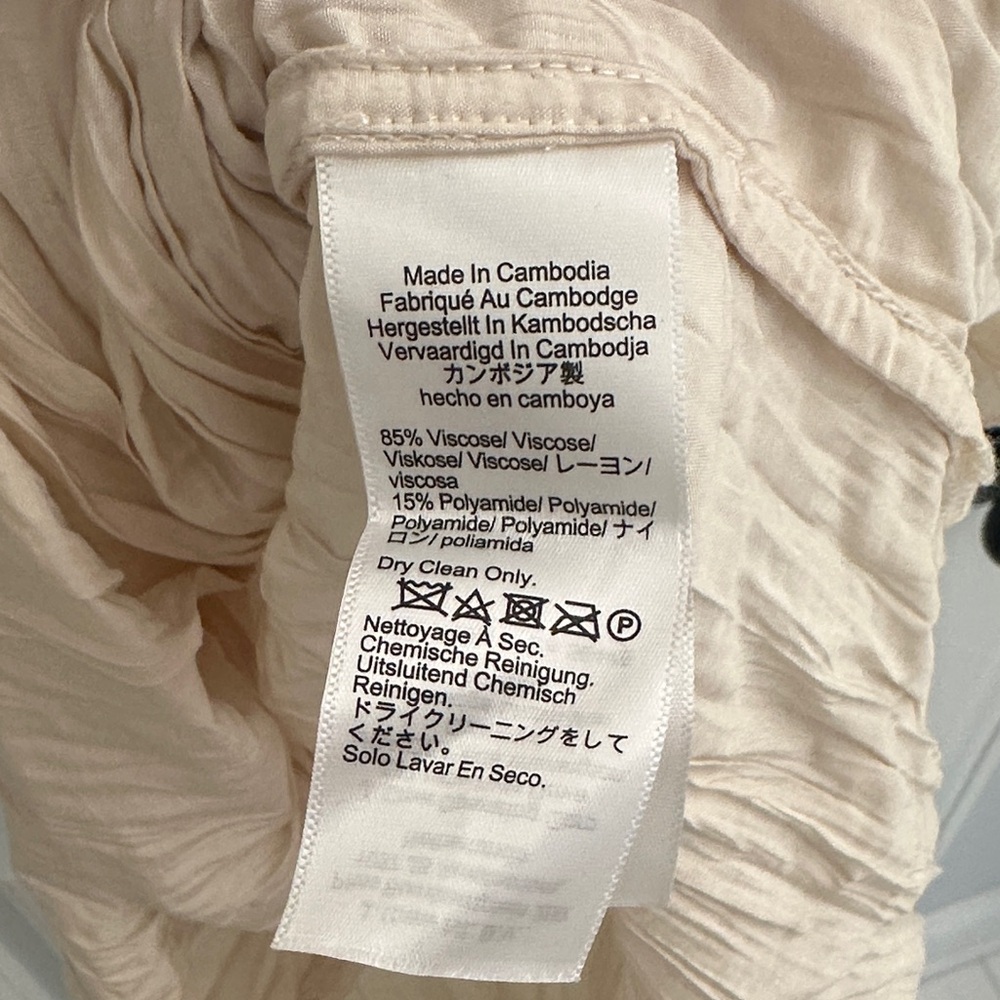 J Crew Crinkle Cream Midi Dress - Picture 3 of 4